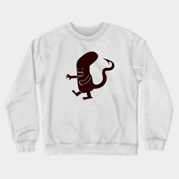 Extraterrestrial Alien Fangs Crewneck Sweatshirt by Leap Arts